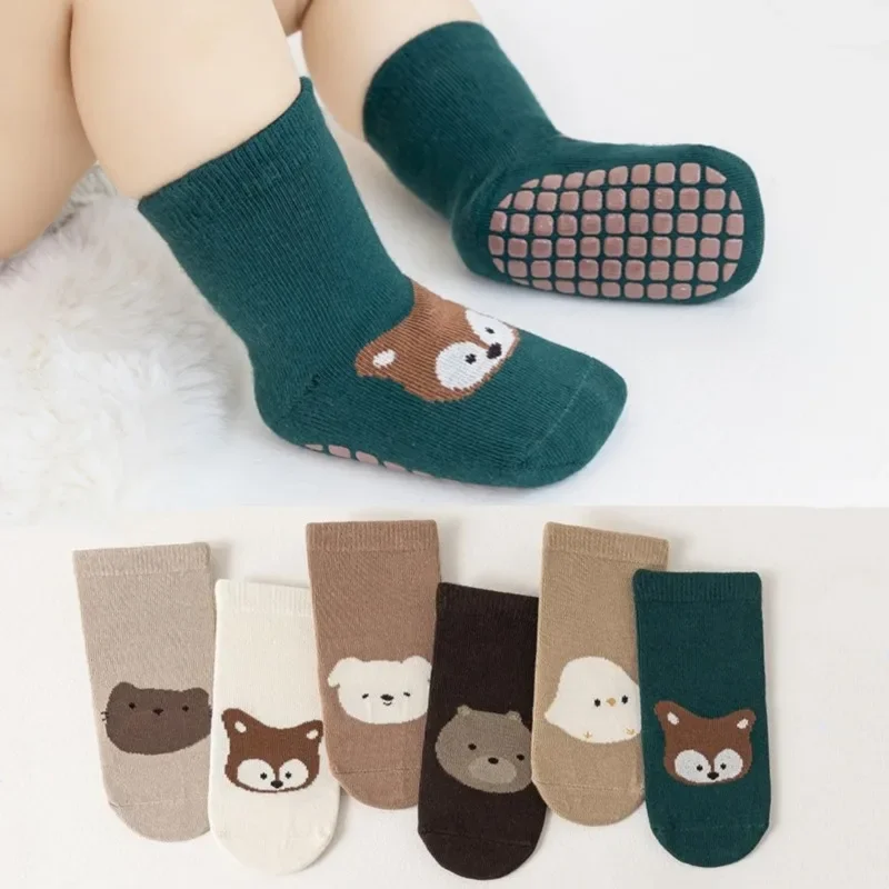 Children Baby Leg Warmer Long Socks Kids Spring Autumn Clothing Boy Girls Toddler Cartoon Mid Calf Socks Non-slip Shoes