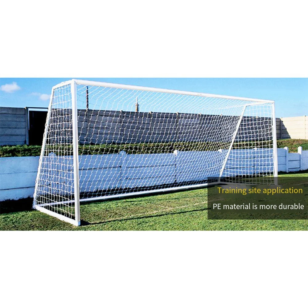 Soccer Goal Portable PE Football Goal Net 5-A-Side Soccer Goal Nets 1 Piece White