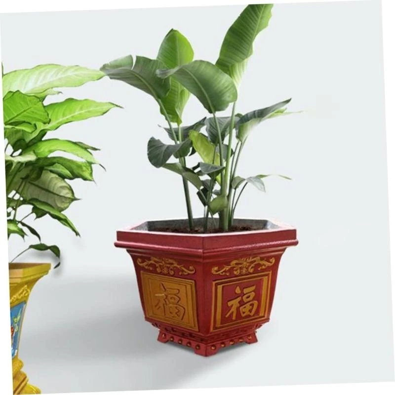 DIY Hexagonal Flower Pot Mold Flower Container Mold for Plant Concrete Flower Pot Molds, Flower Pots Tall Planter Molds 02DB