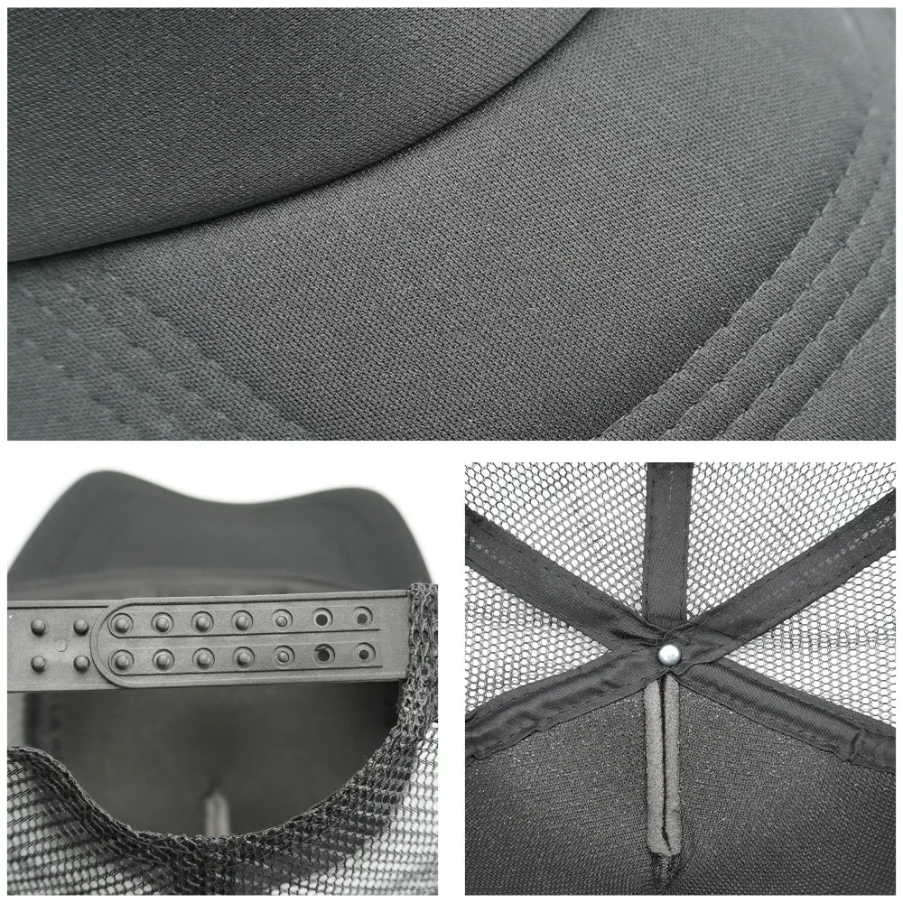 Customized Printed Logo Sponge Mesh Cap Solid Color Baseball Hat Sunshade And Sun Protection Travel Caps Truck Cap Duckbill Hats