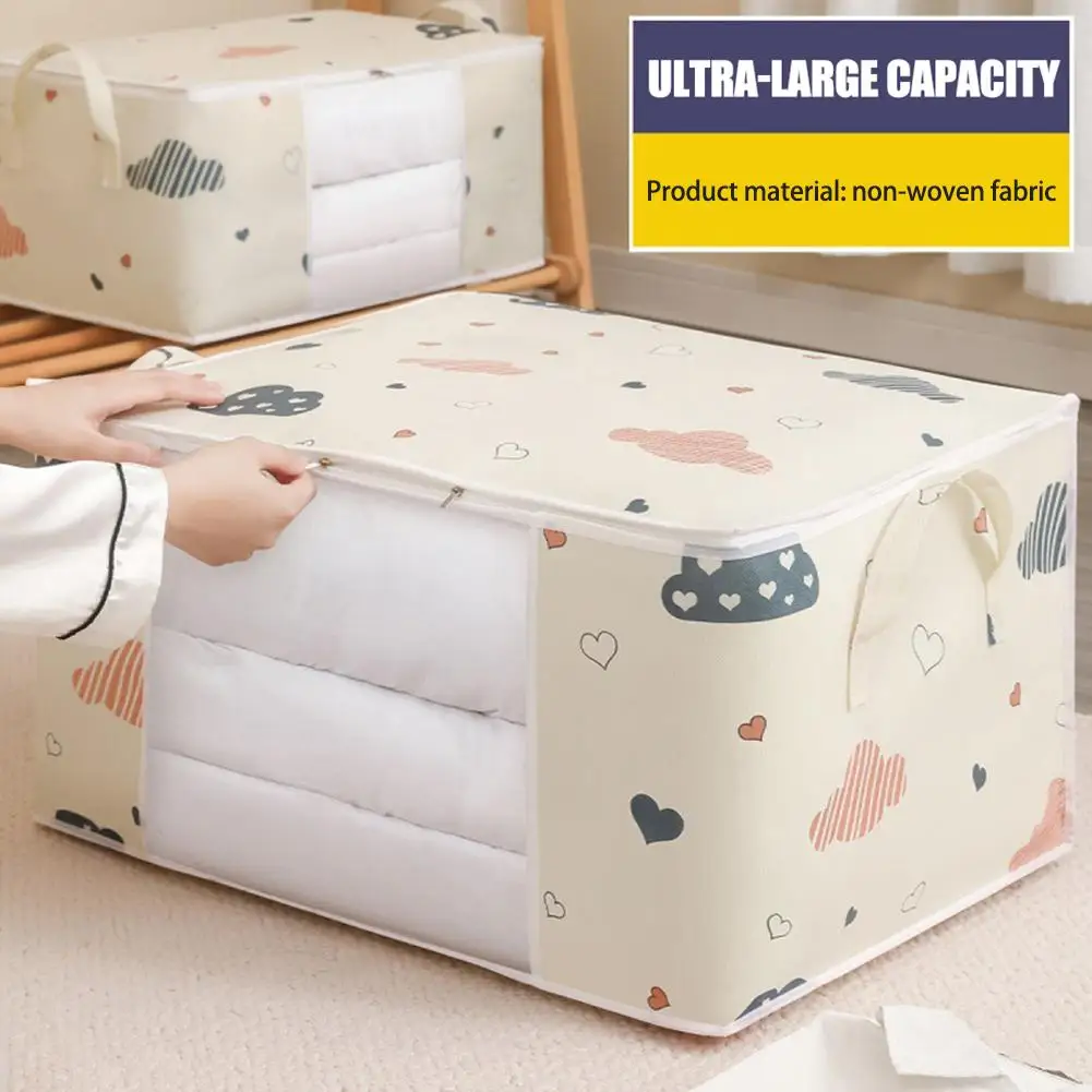 Quilt Clothes Storage Bag Waterproof Closet Wardrobe Organizer Quilt Clothes Storage Bag Large Capacity Blanket Storage Bag