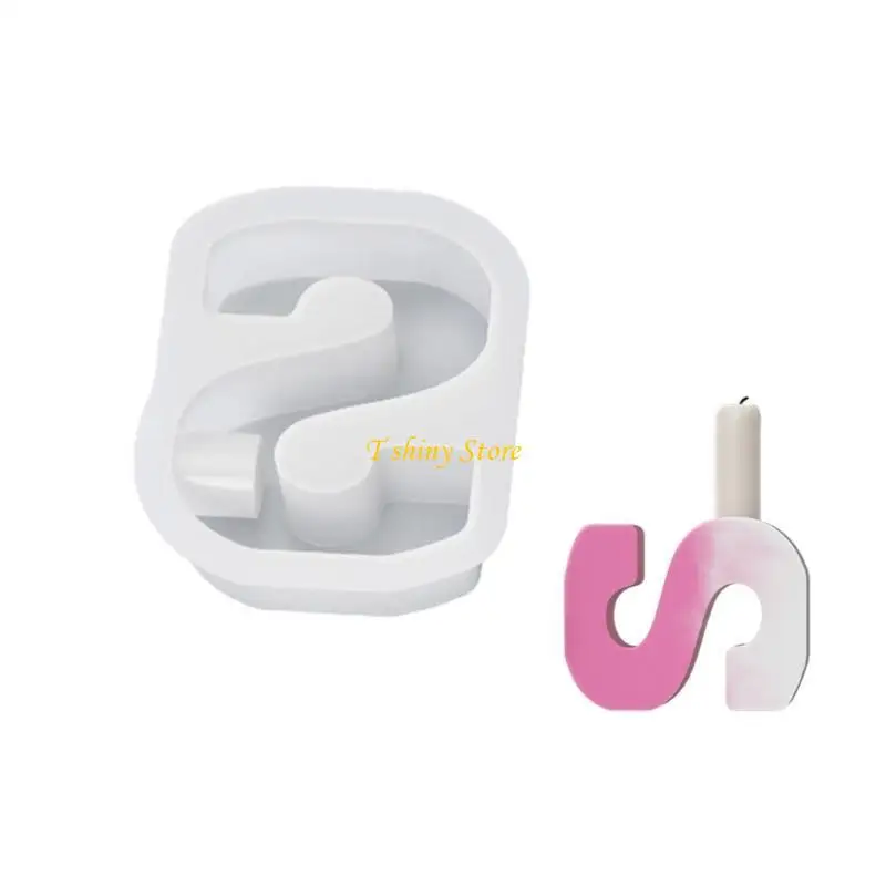 

N58F Silicone Holder Moulds Letter Shaped Silicone Stand Moulds