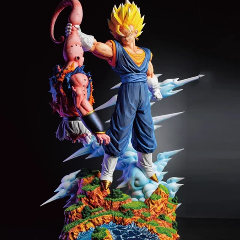 

2025 New Dragon Ball Z Buu Vs Vegetto Model Super Saiyan Genki Bo Action Doll Model Gk Statue Doll Collection Model Toys Gift