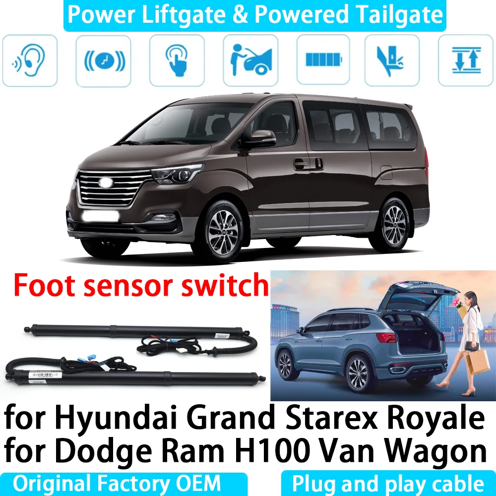 for Hyundai Grand Starex Royale for Dodge Ram H100 Van Wagon Automatic Electric Power Liftgate Powered Tailgate Strut Tail Gate