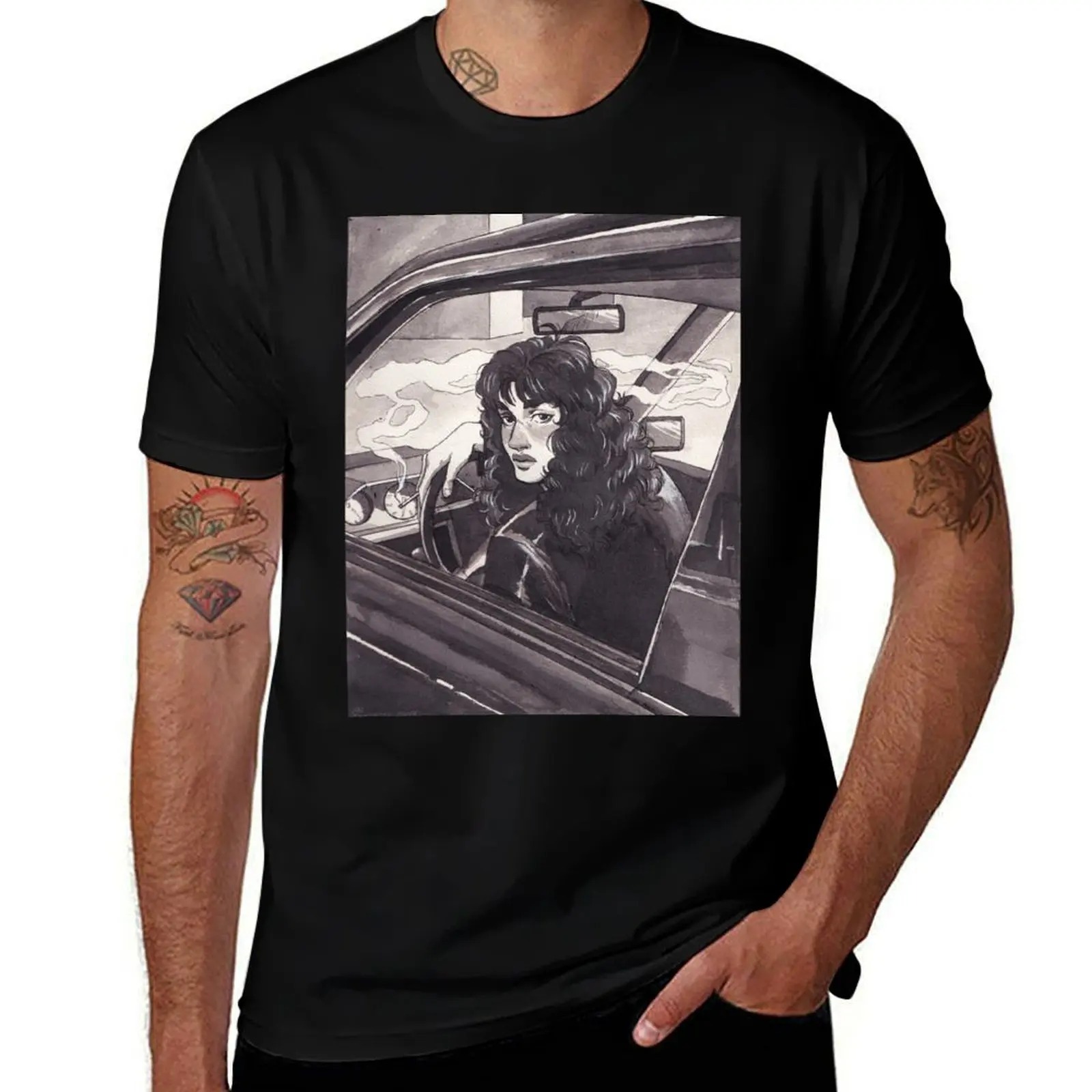 

Eddie Munson Fan Art T-Shirt anime stuff gifts for boyfriend T-shirts man mens tall t shirts
