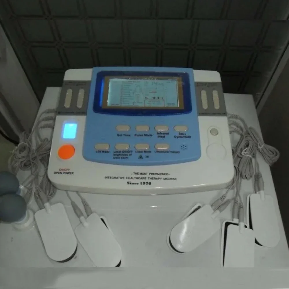 Ultrasound Physiotherapy Laser Arthritis Machine with tens Electrical Acupuncture Stimulator Full Body Physical Therapy Machine