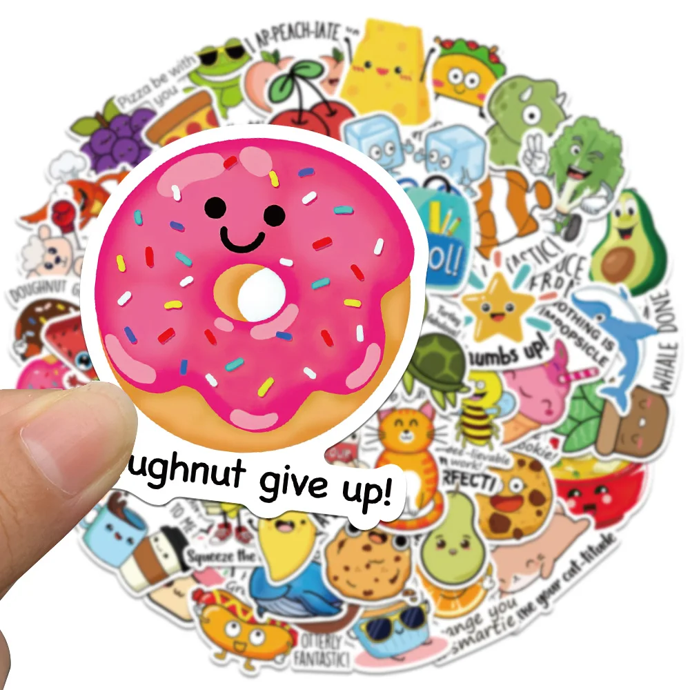 50PCS Reward Stickers Fun Incentive Kids Toy Sticker Cute Pattern Animals Cartoon Decals School Teacher Supplies Child\'s Gift