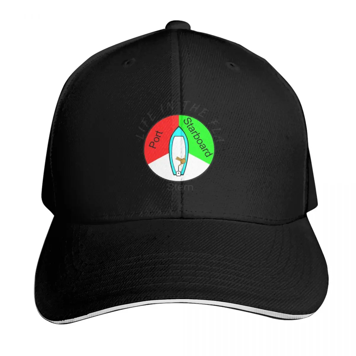 STARBOARD PORT STERN Life In The Fla Baseball Cap Strapback Dad Hat Six Panel Structured Crown Sun Protection UPF 50+