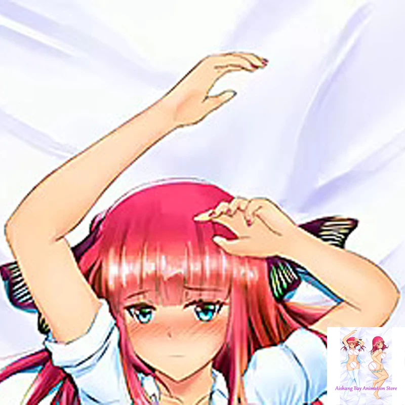 

Dakimakura Anime Pillow Cover Nino Nakano Double Sided Print Life-size Body Decoration