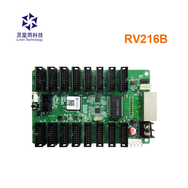 Linsn RV216B Tarjeta receptora LED Hub de pantalla LED integrado con 16 conectores tipo Hub75