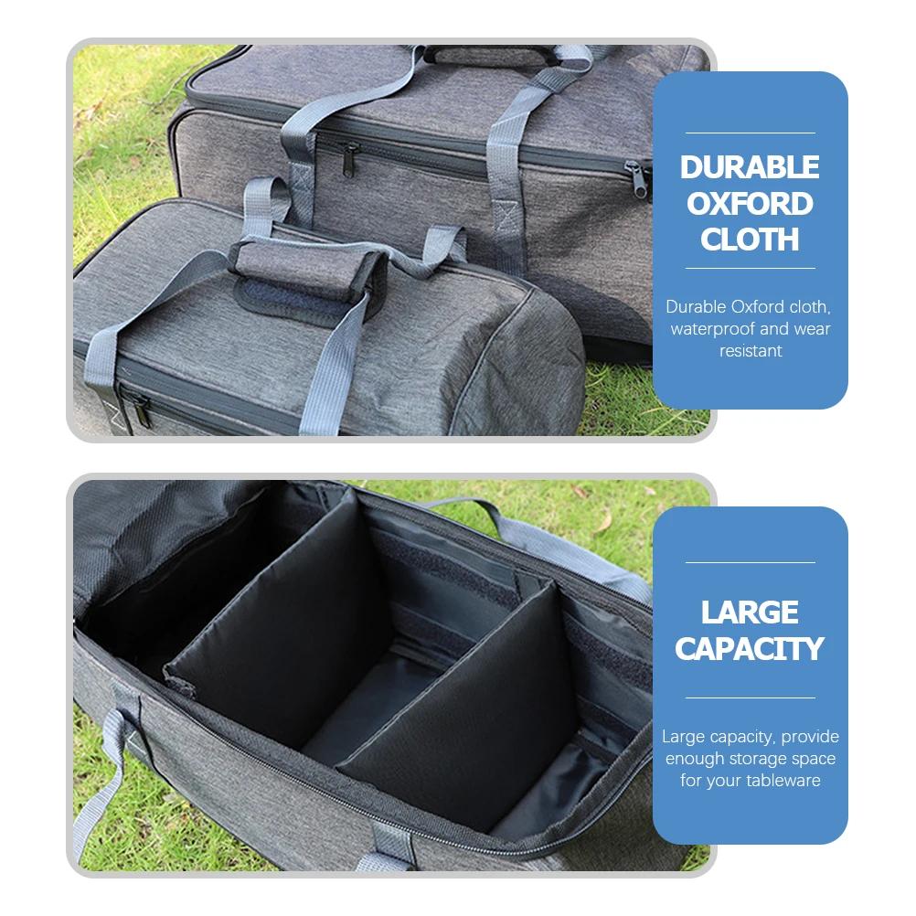 

Portable Power Supply Bag Multifunctional Stove Pouch Barbecue Container For Outdoor Camping Lightweight Oxford Cloth Waterproof