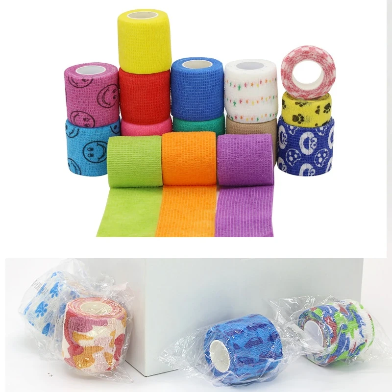 4.5m Colorful Sport Self Adhesive Elastic Bandage Wrap Tape Elastoplast for Knee Support Pads Finger Ankle Palm Shoulder