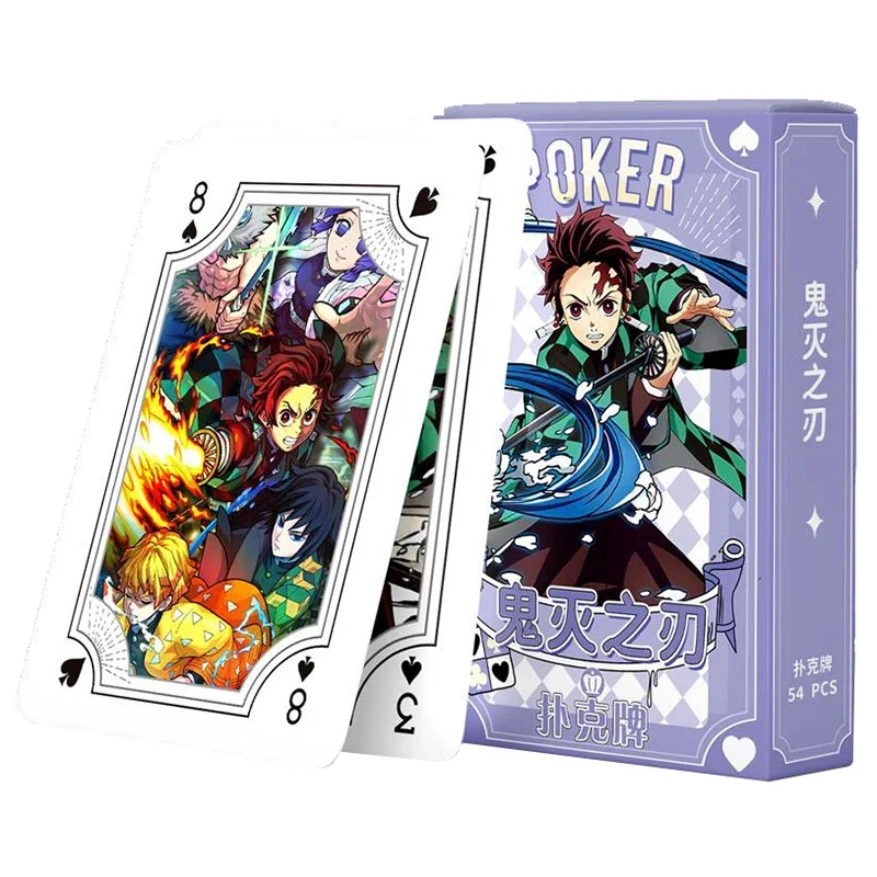 Conan Poker playing cards board games Anime child kids toys Children toy deck card game set manga Demon Slayer Jujutsu Kaisen