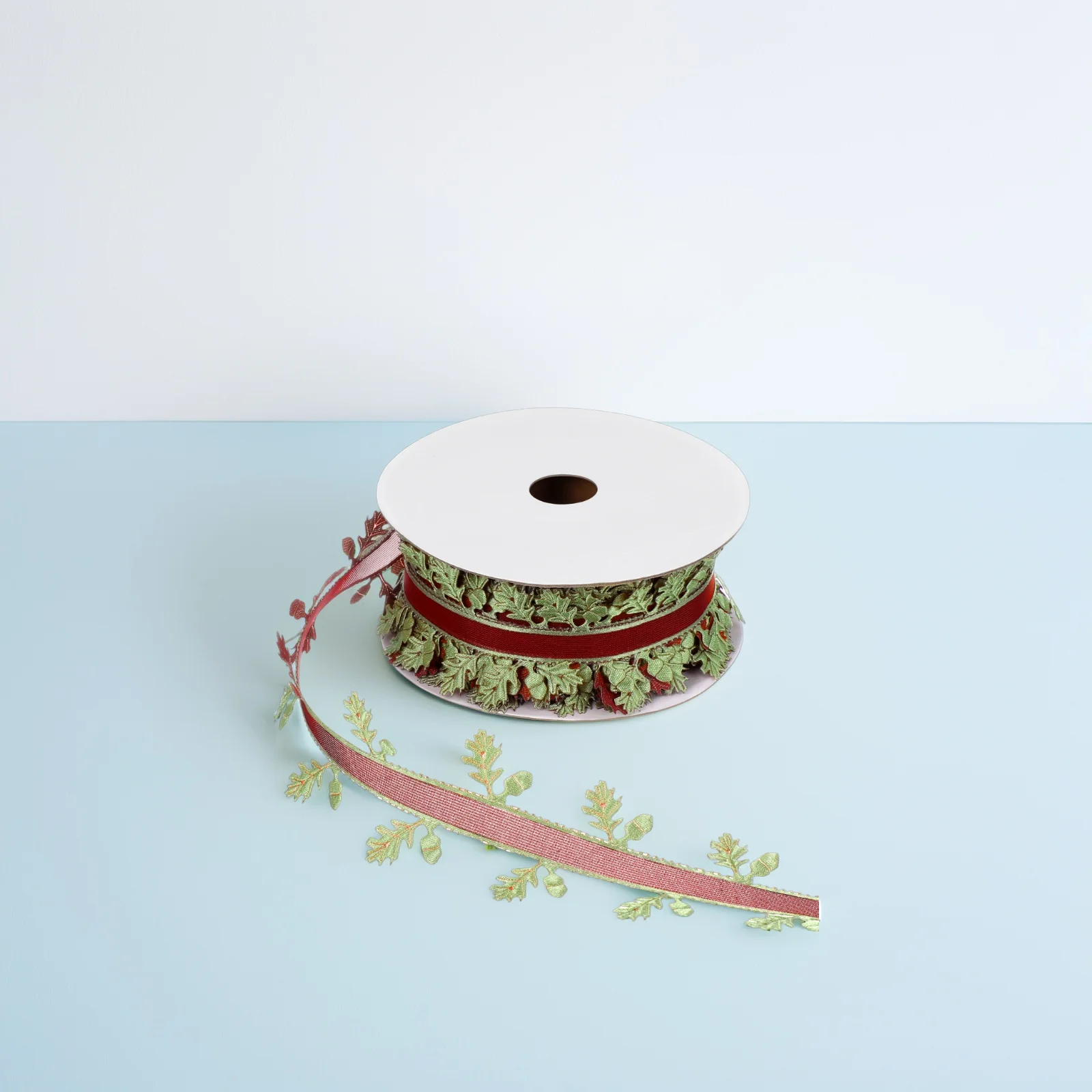 

1 Roll 20M Leaf Pattern Ribbon Mesh Design Christmas Gift Wrapping Diy Decoration Packaging Supplies Reusable Craft Tape