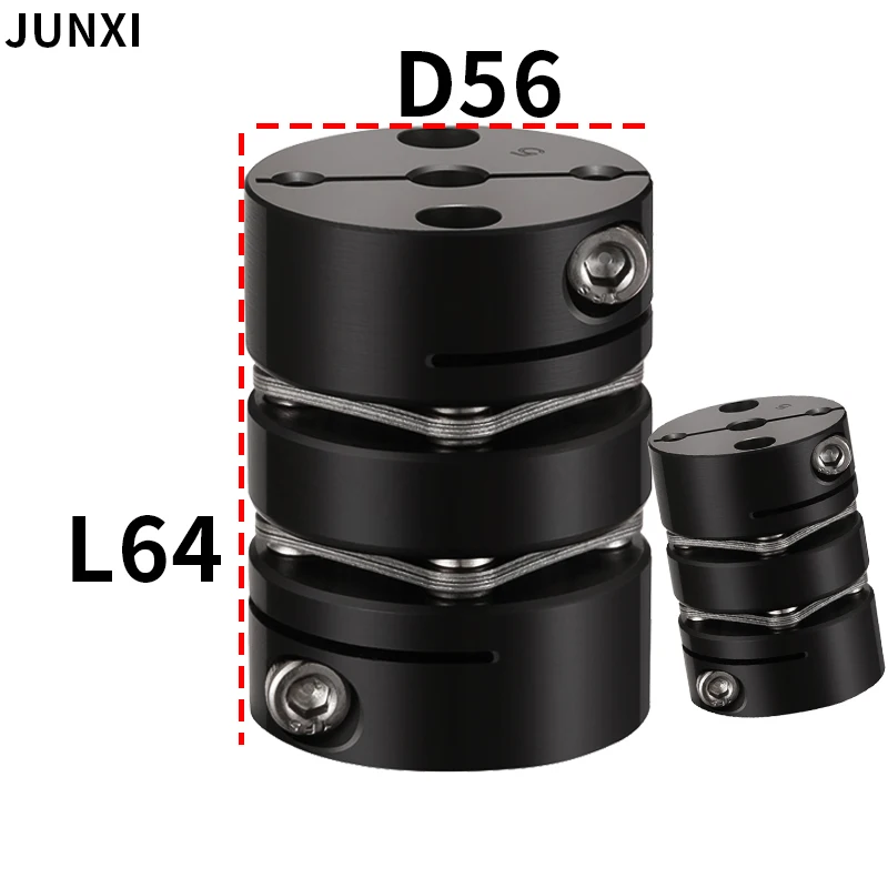 

FLG45 steel D56L64double diaphragm coupling stepper servo motor high torque screw high precision elastic coupling
