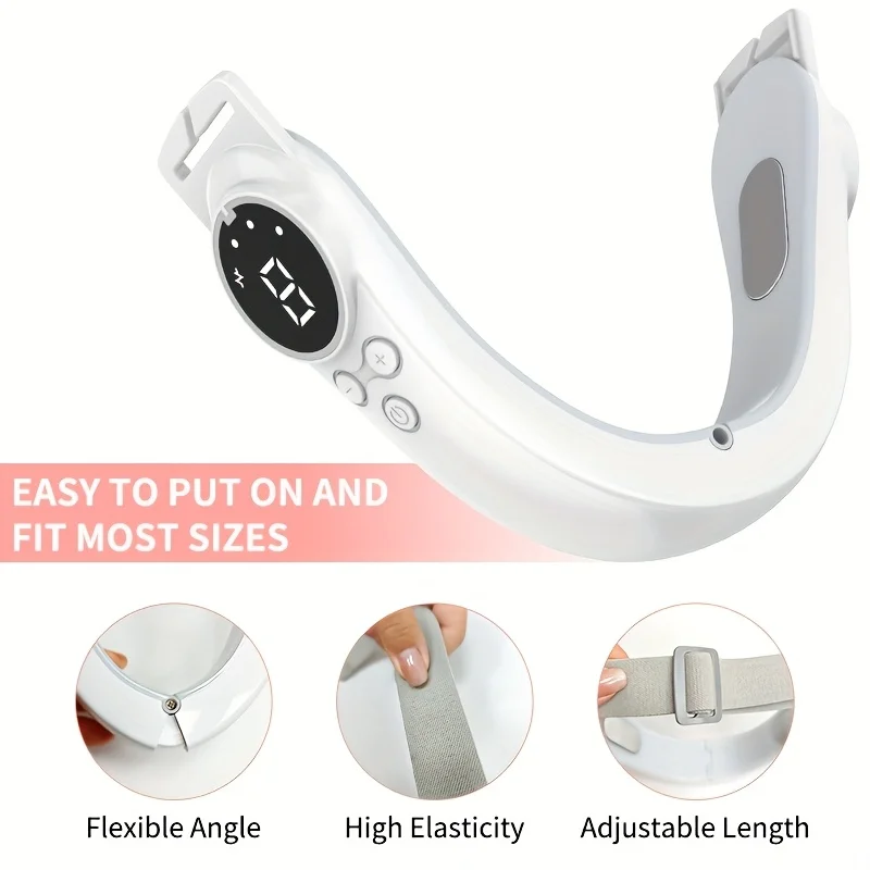 EMS Facial Massager V Face Lifting Device 9 Levels Chin Cheek Lift Belt Multi-functional Beauty Tool for Double Chin Care Tool