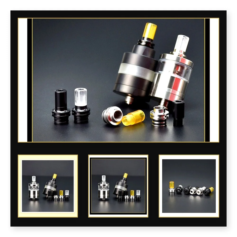 510 MTL Drip Tip for Dvarw MTL FL RTA & Kayfun RTA - 3mm Heat Resistant Narrow Bore Mouthpiece