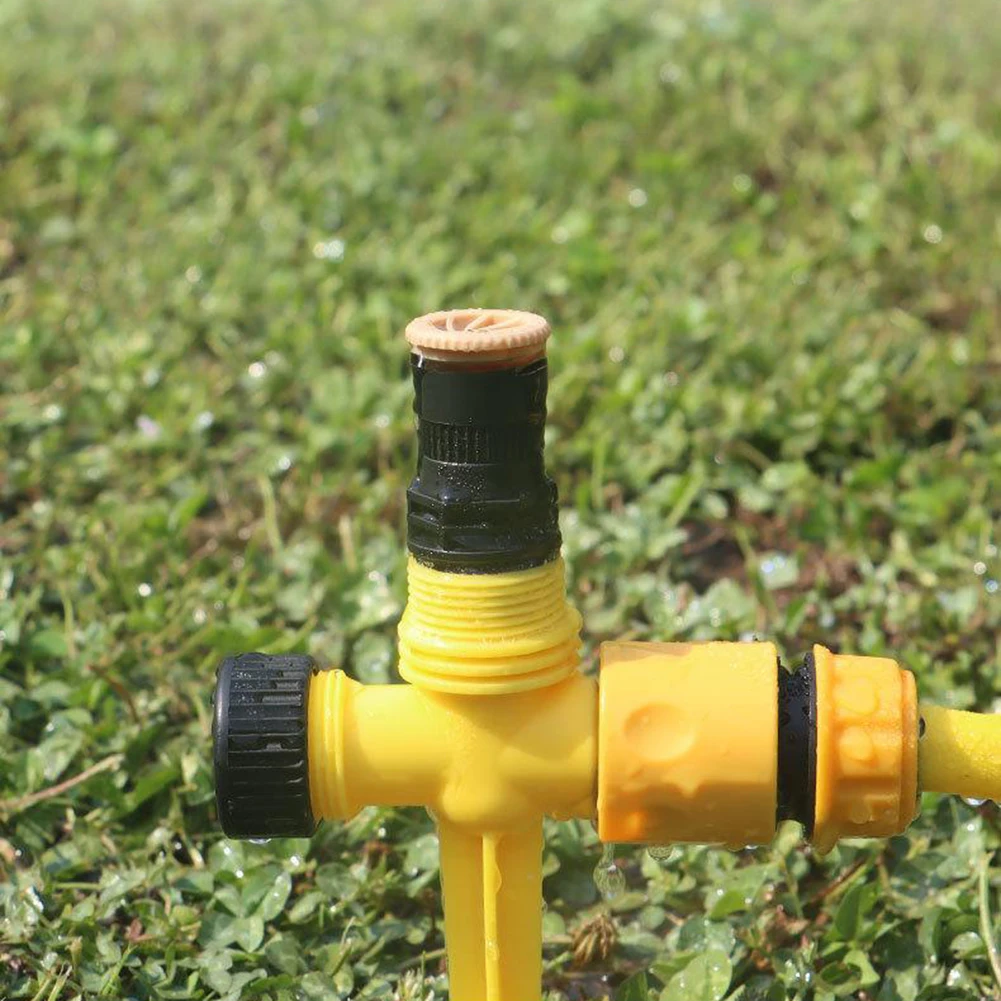 Brand New High Quality Accessories Sprinklers Yellow Lawn Multiple Uses With Connectors 1/2/4pieces 3 Gears Adjustment