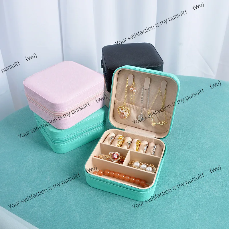 Jewelry Box Storage Box Portable Stud Earrings Hand Jewelry Necklace Ring Small Delicate Mini New Box