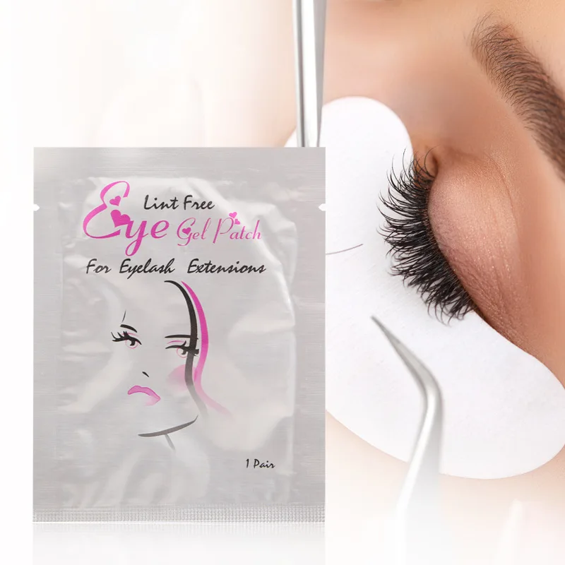 Almohadillas de hidrogel para pestañas, parches de Gel debajo de los ojos, pegatinas para puntas de extensión, herramientas de maquillaje, 50 pares