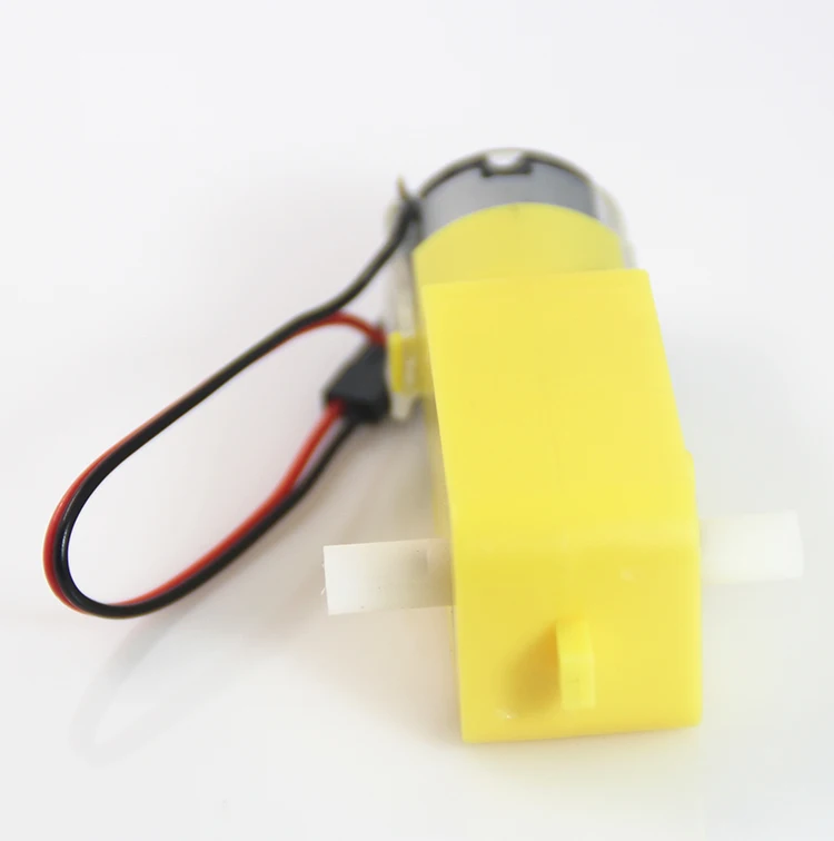 Robot de voiture intelligent populaire, roue de pneu en plastique, moteur à engrenages cc 3v 6v avec ligne, 10 pièces