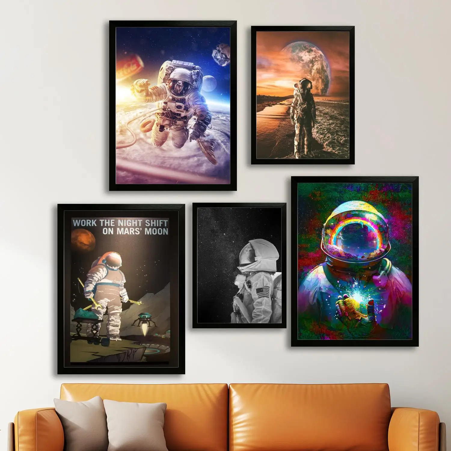 astronaut Canvas Art Poster and Wall Art, Picture Print, Modern Family Bedroom Decor,Decorative painting
