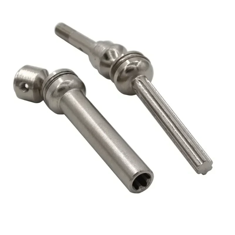 Rvs Vooras As en Achter Aandrijfas Voor 1/10 Trxs Slash 2WD 4X4 Rustler RC Auto upgrade Onderdelen