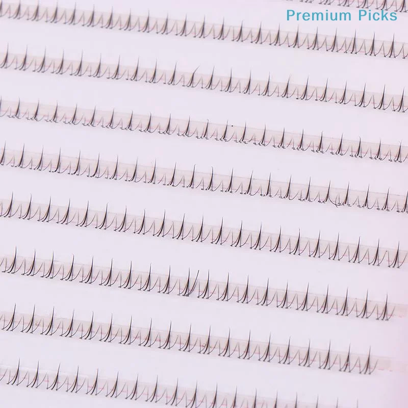 portable1 Set No Glue Comic Bottom Lash Extension Clusters Fluffy Soft Lower Eyelashes for School Girl Daily Makeup Wear