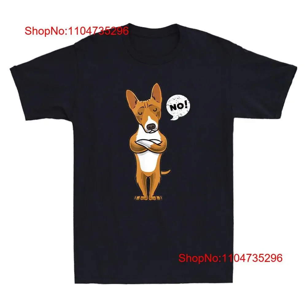 No divertido terciopelo Basenji perro Meme propietario Retro camiseta para hombre vintage lavado Casual ropa de diseñador cómoda ligeramente