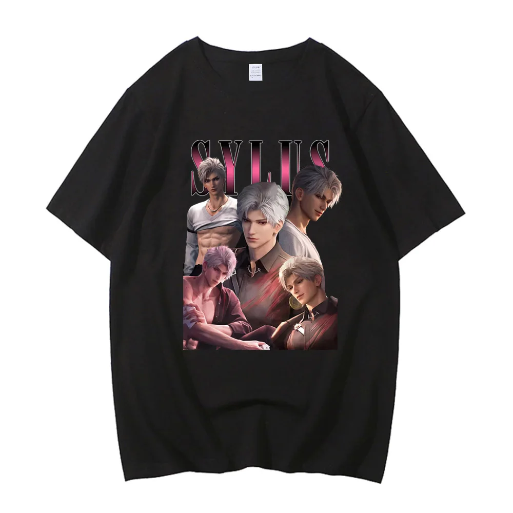 Girl Dinner Zayne Love and Deepspace T-Shirt Men High Quality Cotton Tee Shirt Short Sleeve T Shirt Gift Idea Clothes