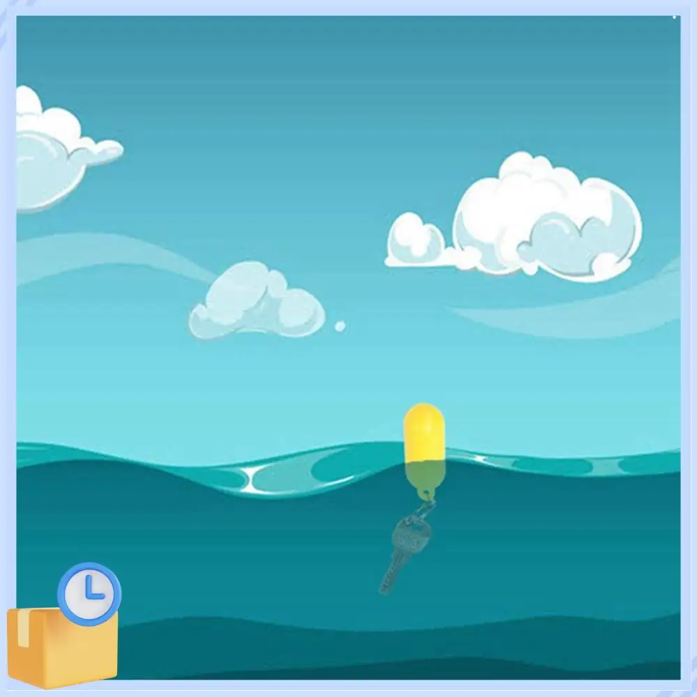 

Popular 10 Swimming Rafting Beach Floating Keychain Swimming Boat Sail Key Floating Ring Floating Foam Oval Keychain