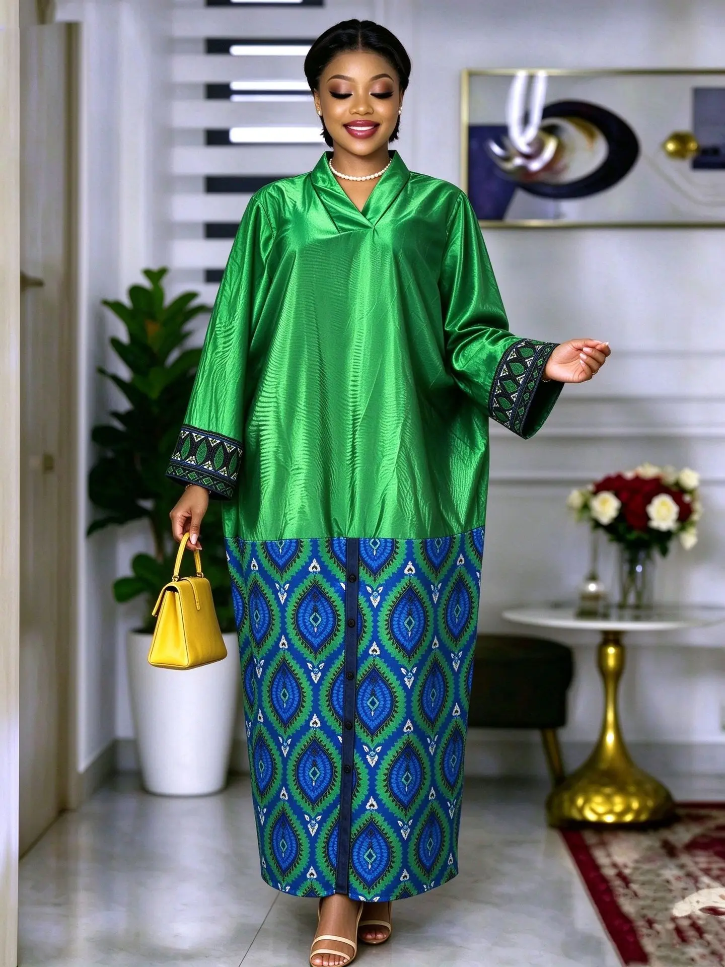 Plus Size African Clothes for Women 2026 New Dashiki Ankara Embroidery Bazin Riche Design Wedding Party Dresses withoutHeadscarf
