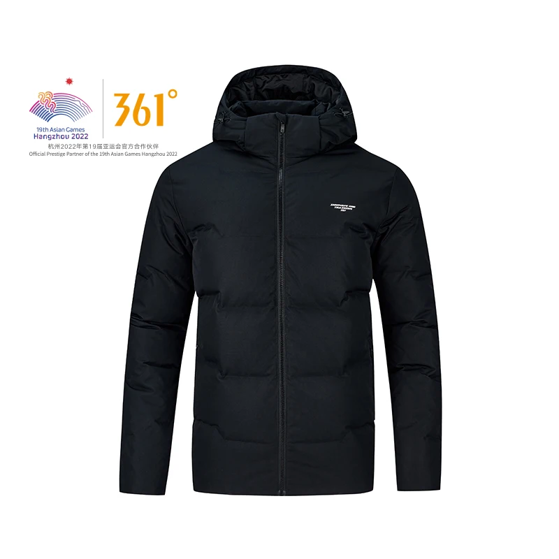 361 Degrees NEW Men's Casual Trendy Sports Jacket Regular Comfortable Warm Thickened Short Stand Collar Down Jacket 652344315