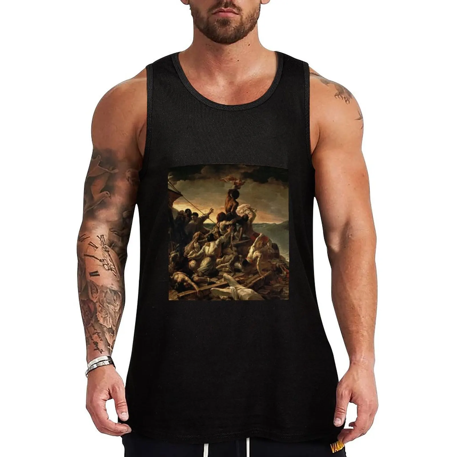 Camiseta sin mangas The Raft Of The Medusa de Géricault, camiseta deportiva sin mangas de secado rápido