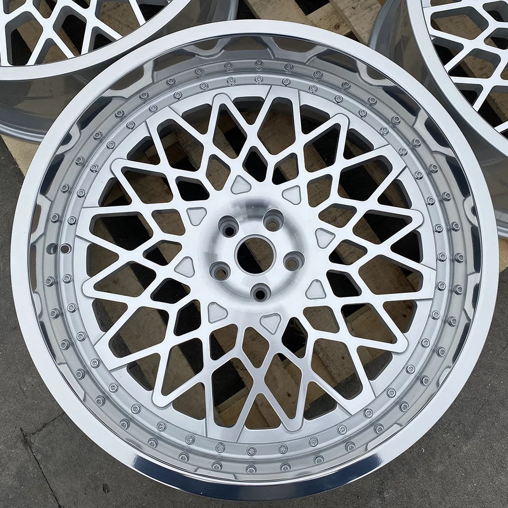 

High Quality 6061-T6 Aluminum Car Alloy Wheels Custom 24 Inch Polished Deep Lip Wheels Forged