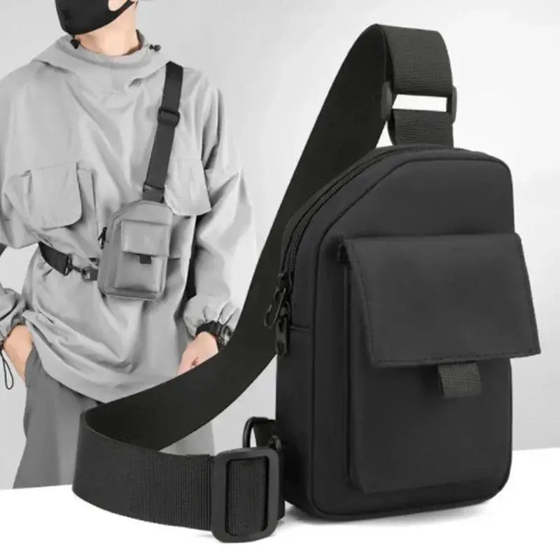 Nylon Chest Bag Man Sling Crossbody Bag for Casual Handbag Travel Phone Bags