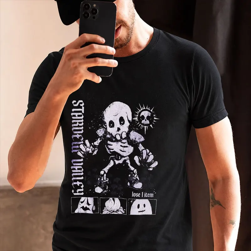 Stardew Valley Monsters Cute Cartoon RPG Video game Gift T Shirt for Gamer Short sleeve Graphic Clothes All Size Tops