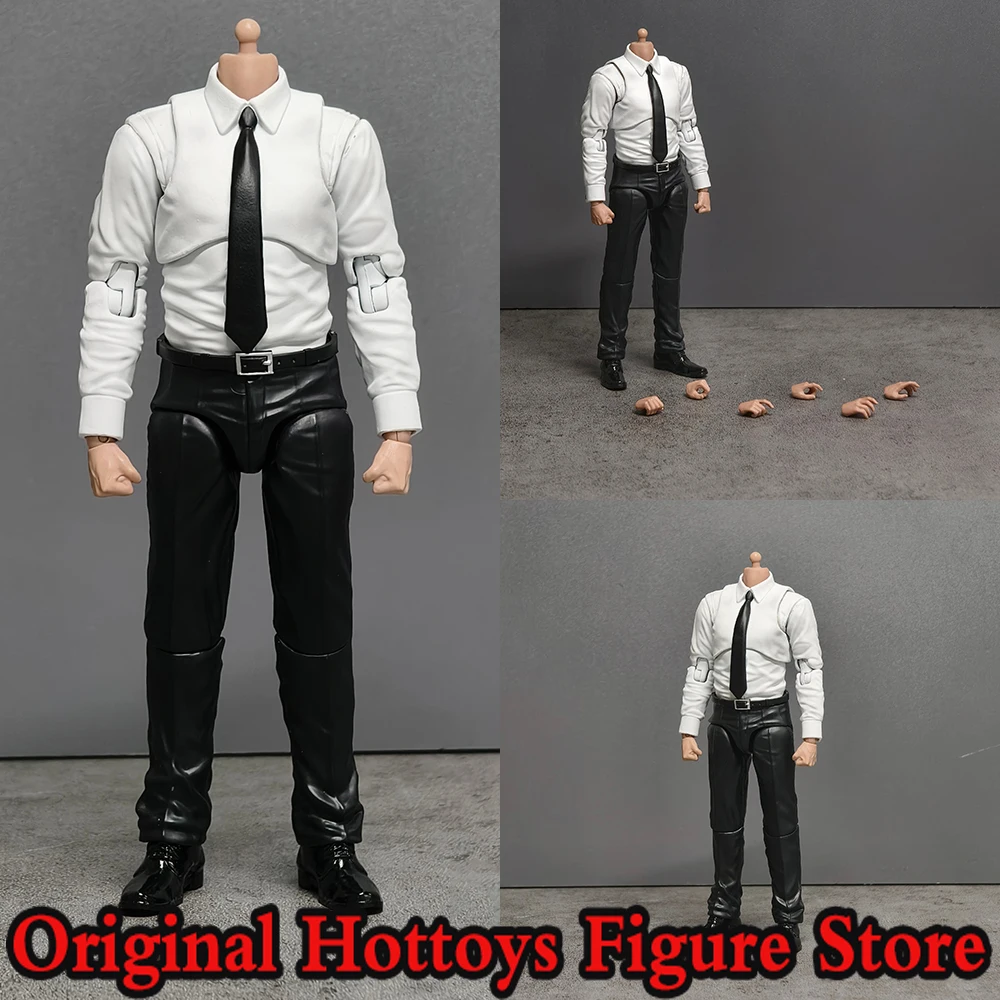 

In Stock Manipple Studio 1/12 Scale Male Soldier Body Accessory White Shirt Version Fit 6-inches Action Figure Doll Head