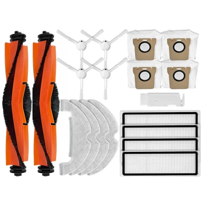 

Сменные детали для робота-пылесоса X10, основная боковая щетка, Hepa фильтр, тряпочка, мешок для пыли