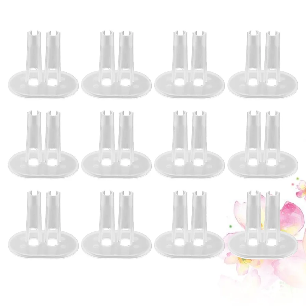 

1Set Plastic Holder Transparent Stand Feet Clip Fittting for 18-30cm Kids Room Organizer Durable Longlasting Display