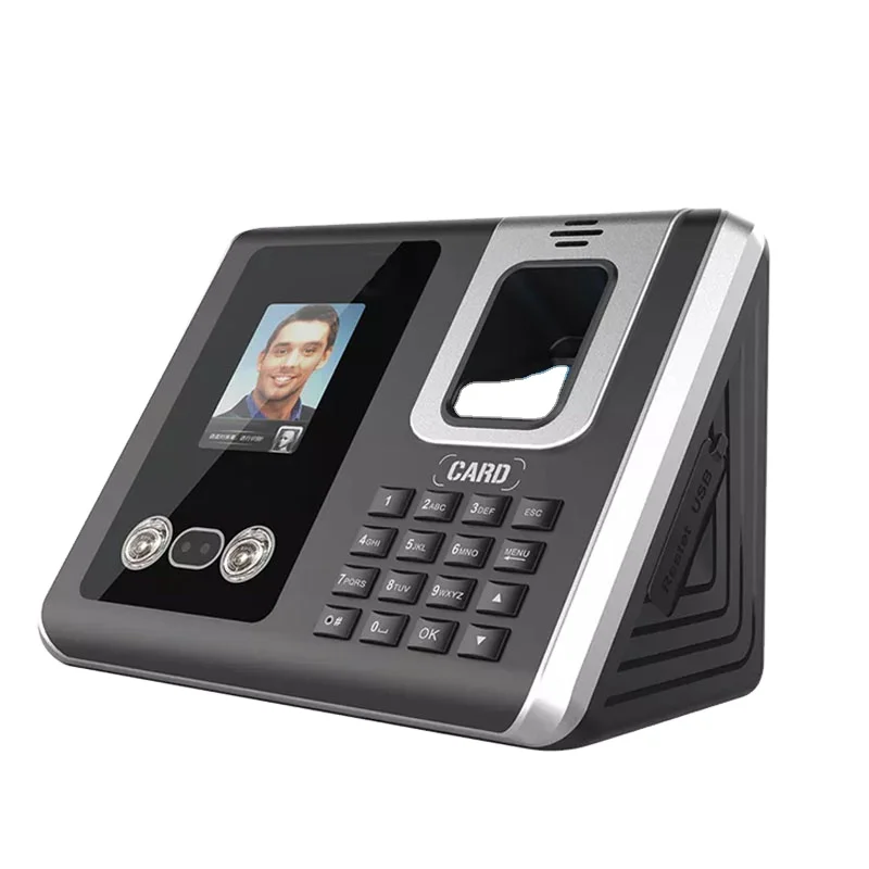 Employee Punch Card Time Clock Price Biometric Face Recognition Fingerprint Time Attendance Machine