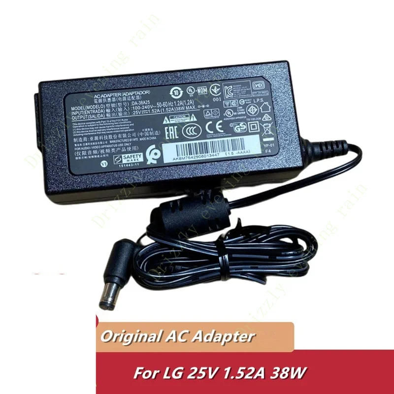 25V 1.52a genuine soundbar AC adapter for LG da-38a25 dyf-2430 yjs048a-2402000d eay64290801 nb3730a sj4 SL4 sj7 Power Supply OEM