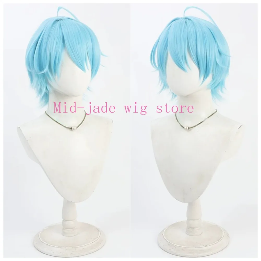 Nagisa Trout Cosplay Wig Realistic Scalp Short Flipped Hair for New Year Live Show and Photo Shoot