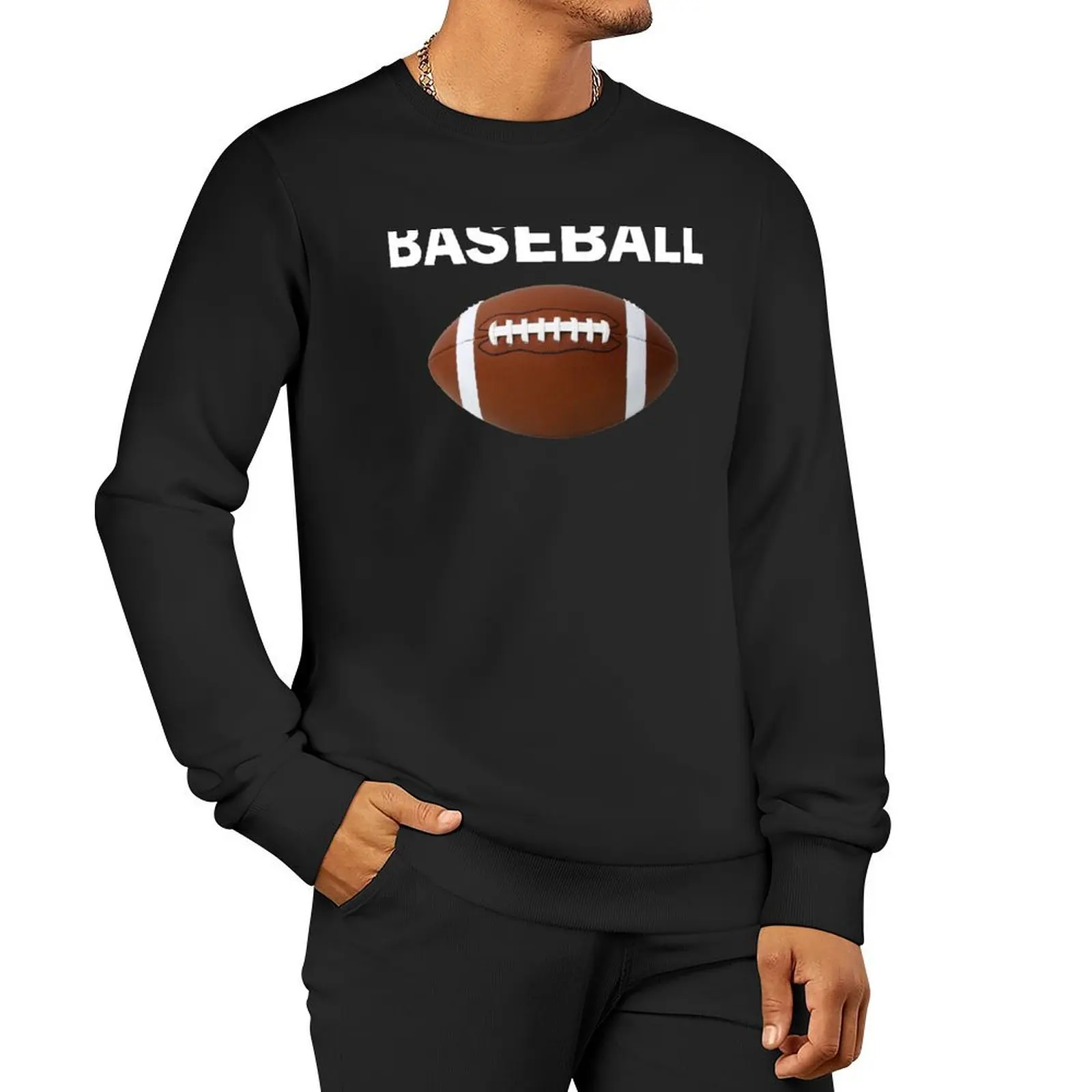 Baseball (football) Sweatshirt streetwear men korean clothes new in hoodies & sweat-shirt