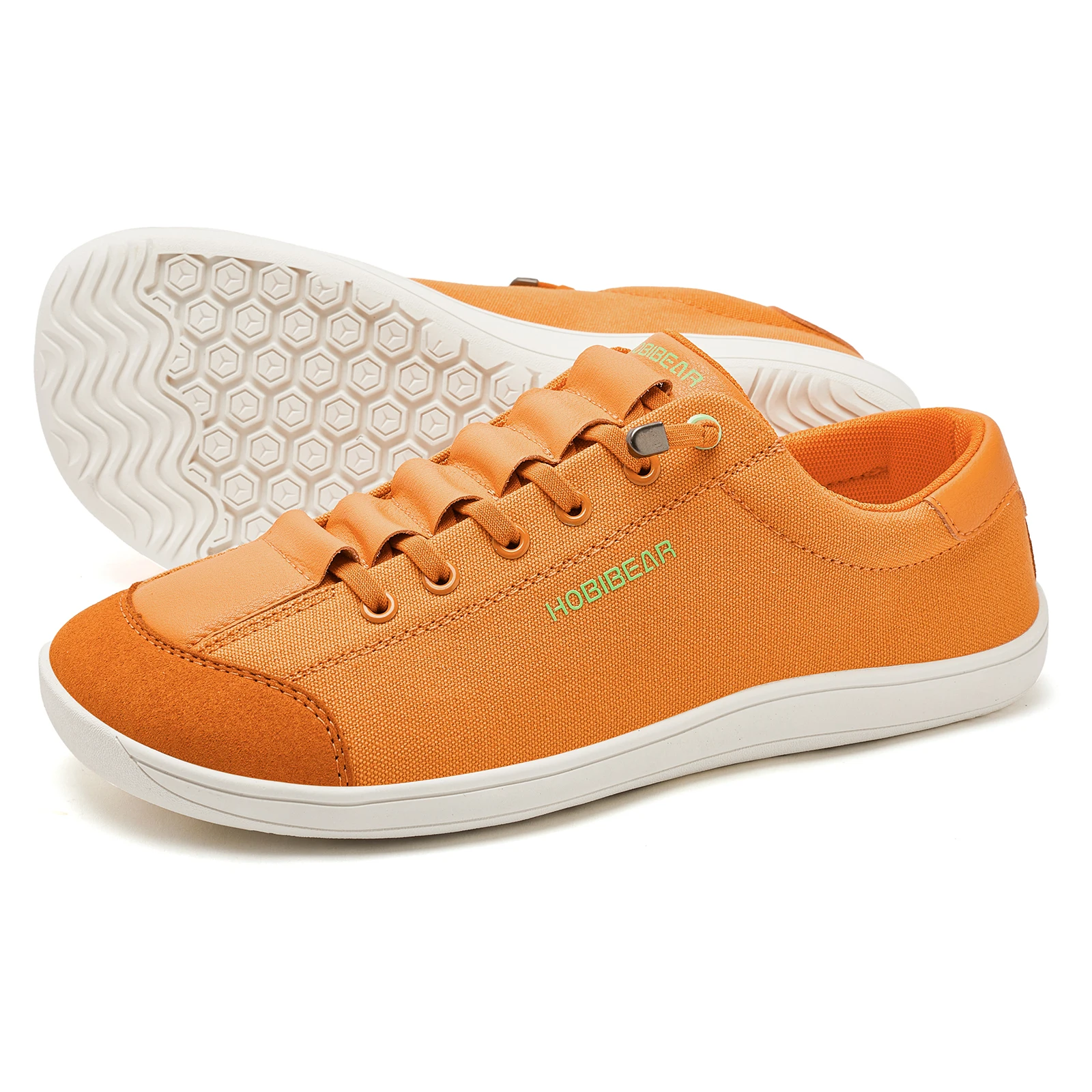 HOBIBEAR Barfußschuhe mit breiter Zehenbox für Unisex, minimalistische Canvas-Sneaker, leichte, verstellbare Slip-On-Wanderschuhe – Detail 27