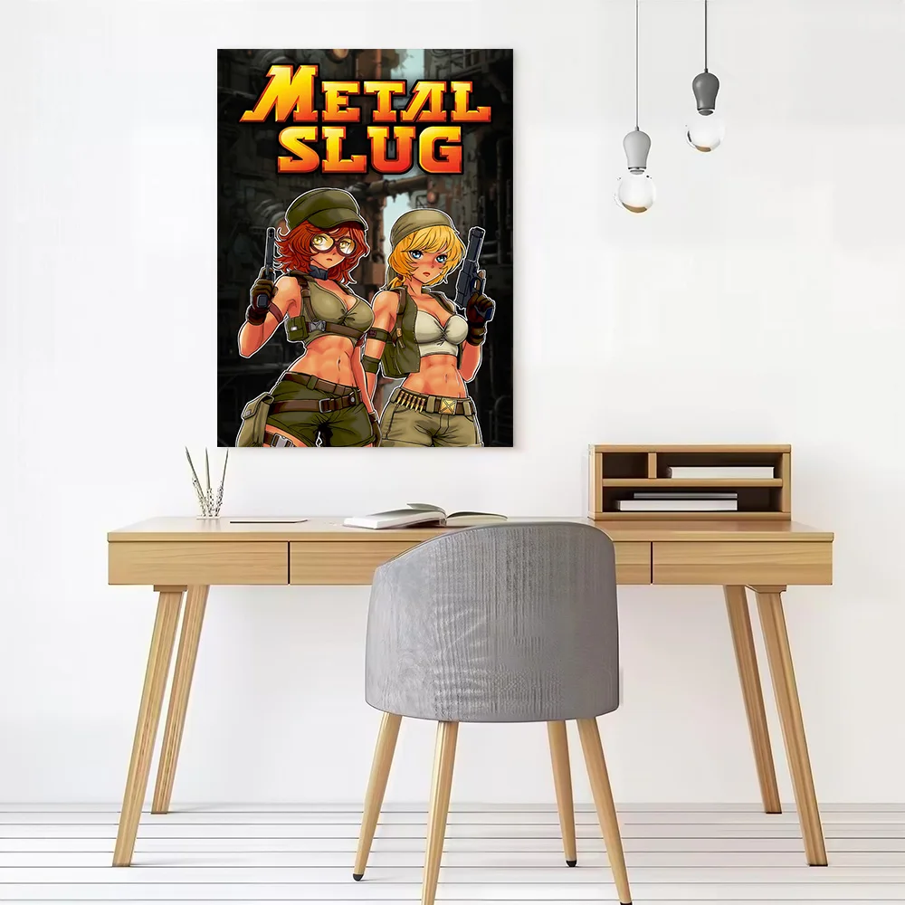 Metal Slug Anime Girls Canvas Poster Customizable Pictures Wall Art Canvas Painting for Room Decorating Interior Decoration Arts - view 2
