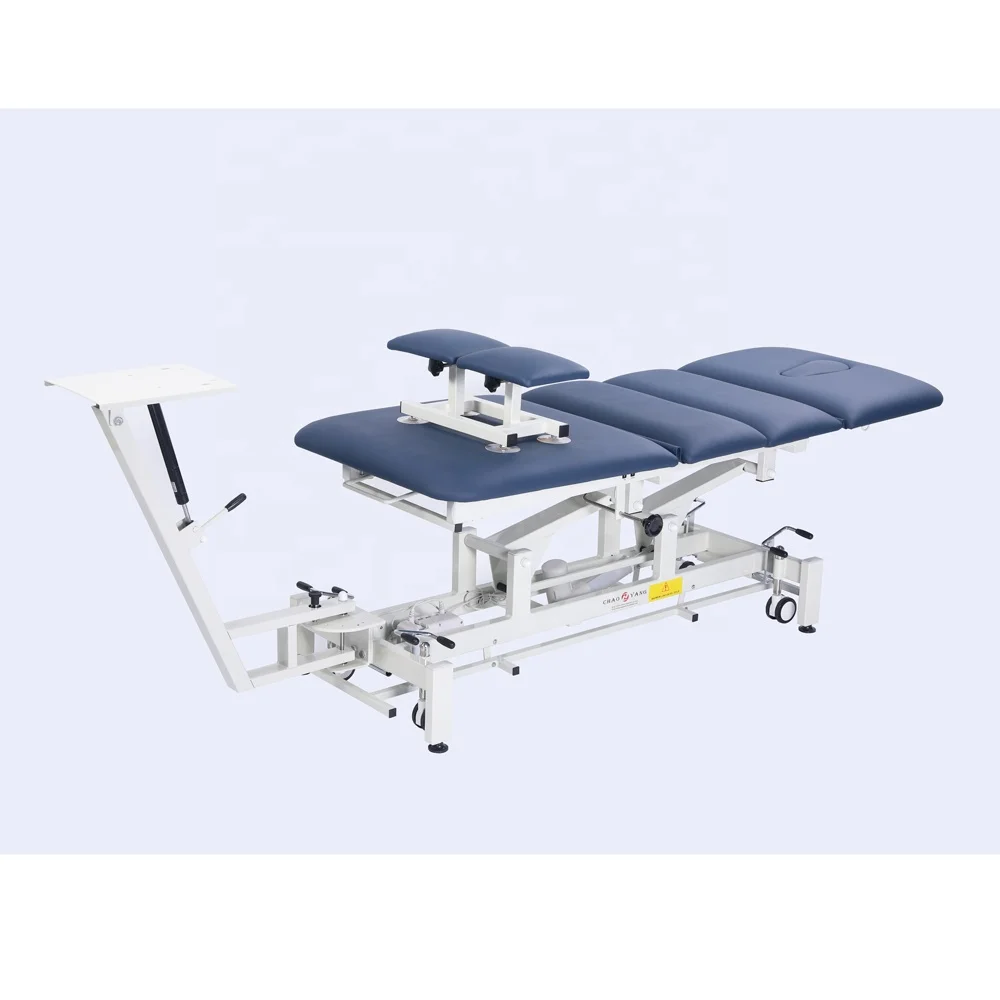 

4 Section Electrical Spine Lumbar Traction Table Orthopedic Physio Traction Couch Hospital Cervical Physiotherapy Treatment Bed