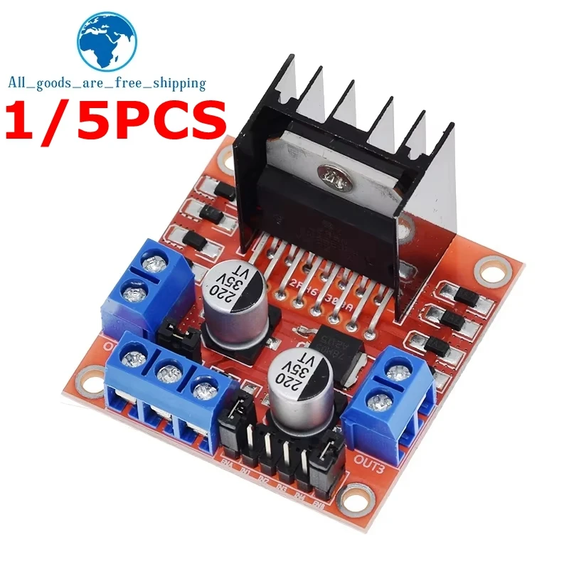 1/5PCS L298N Motor Driver Controller Board L298 Module For Arduino Dual H Bridge DC Stepper Motor Smart Car Robot