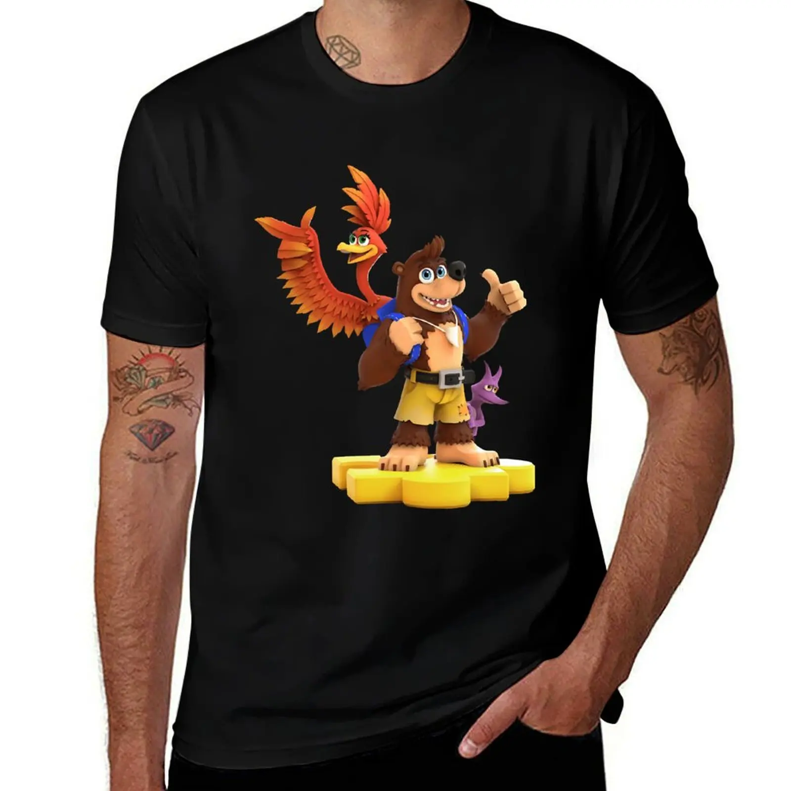 

Banjo, Kazooie and Jinjo too! T-Shirt Short sleeve tee baggy shirts vintage graphic tee mens funny t shirts