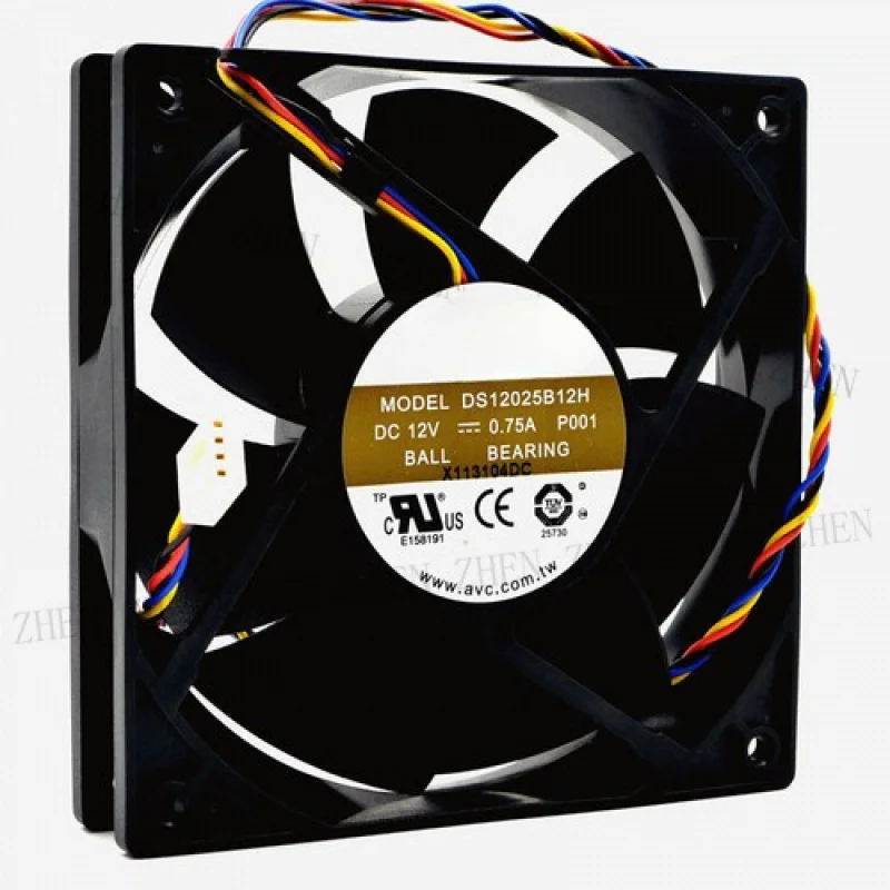 

Y Y DS12025B12H FOR AVC 120mm x 25mm High Speed Airflow PWM 12V Fan 104 CFM 4-Pin 0.75A